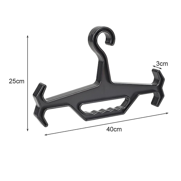 Heavy Duty Henger for Vest og Våtdrakt, Oppbevaringsorganisator for Overlevelsesutstyr, Svart 1 stk