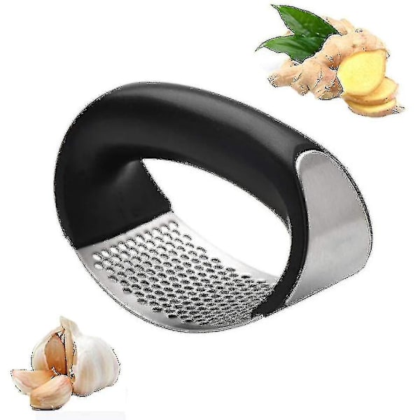 Vitlökspress i Rostfritt Stål, Vitlökskutter, Diskmaskinsäker, Köksredskap, Ingefärspress, Garlic Fiis