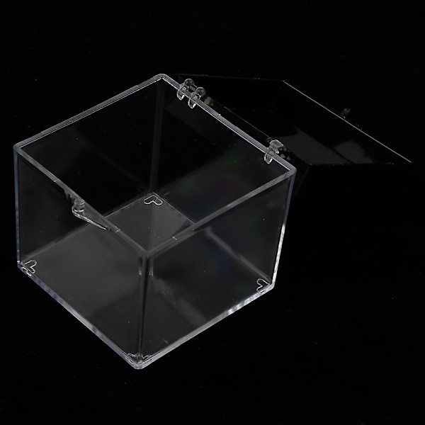 6-pakks Akryl Displayboks for Dyrefigurer 3D-modeller Samling 3x3x3,5 cm