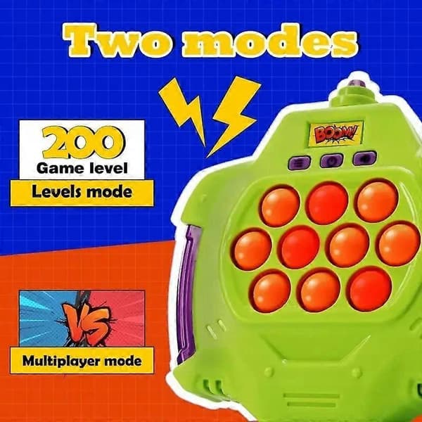 Quick Push Bubble Game Console - Bærbar trykknappballongblåsende konkurransespillmaskin
