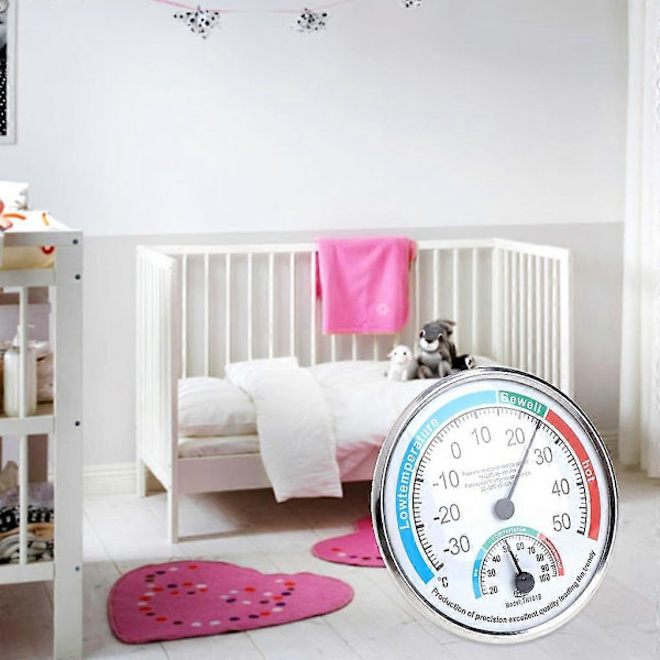 Bærbar Analog Termometer Hygrometer Temperatur Fuktighet Monitor Måler