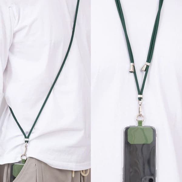 Telefonledning, telefonrem, lanyard, grøn