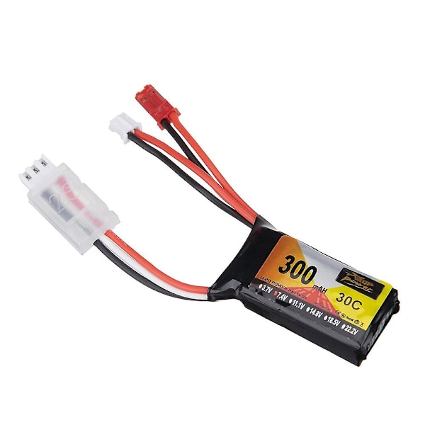 2st ZOP Power 7.4V 300mAh 30C 2S LiPo Batteri PH2.0 Kontakt för RC Drönare