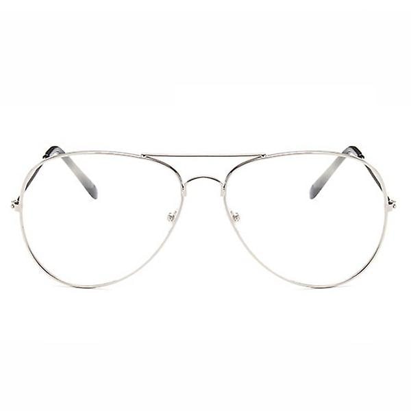 Minusglasögon Aviator Pilot Silver Styrka -2.0