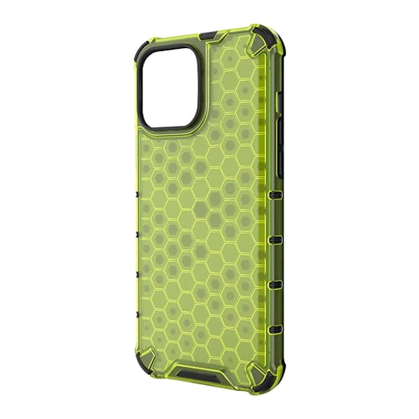 Honeycomb Apple Telefoncover-iPhone13-Transparent Grøn