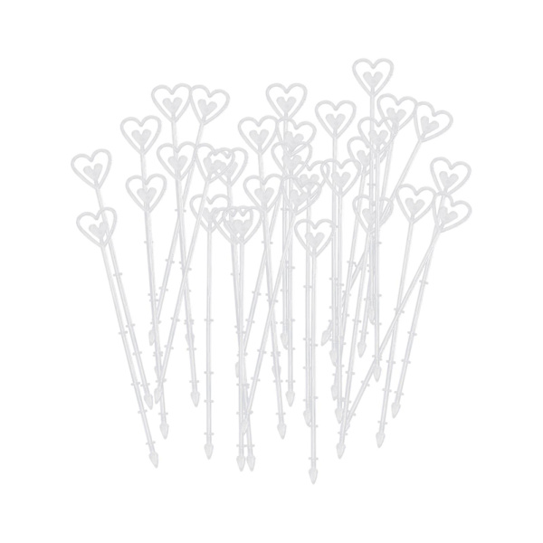 100 stk KortHoldere Bordnummerholder Blomsterdekor Meny Memo Klips