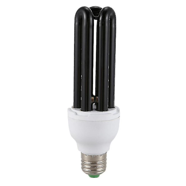2x E27 40w UV Ultrafiolett Fluorescerende Svartlys CFL Lyspære Lampe 220v 3U Form:rett Effekt-YKY416