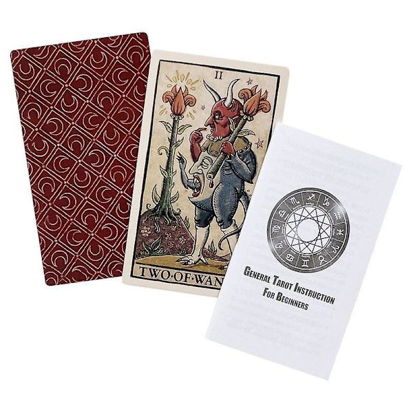 Trionfi della Luna Illustrerte Tarotkort Orakelkort
