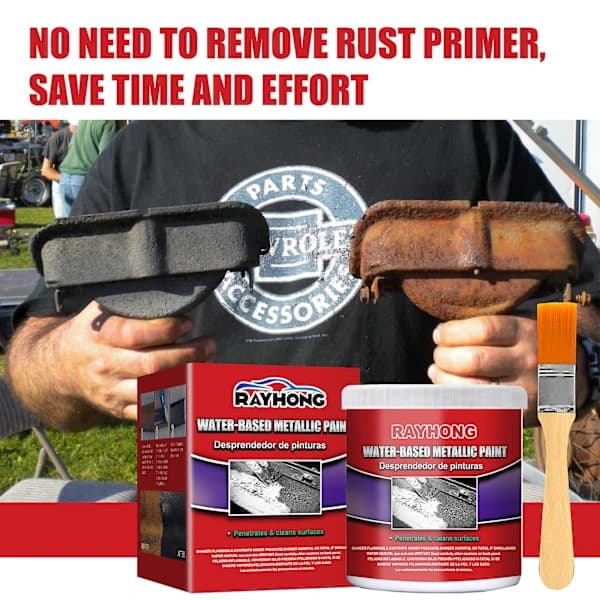 3X 100ML Rustfjerner til Bilchassis Vandbaseret Primer Metaloverflade Rustfjerner Vejrbestandig Langtidsholdbar Rustfjerner