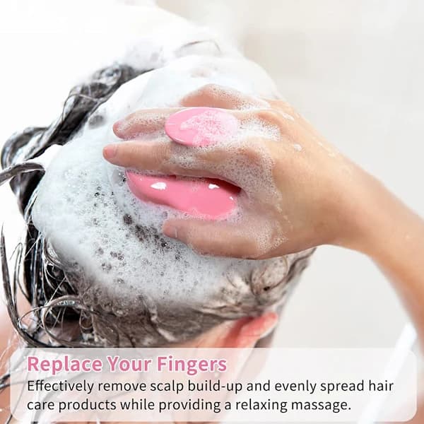 Shampoo Børste Massage Shampoo Kam - Pink