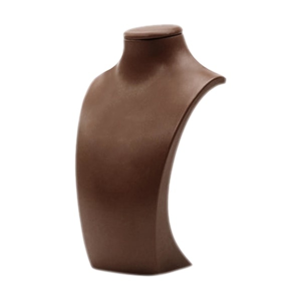 Halsbandspendant Display Bust Smycken Mannequin Stativ Hållare Rack Guld 12.5x23cm