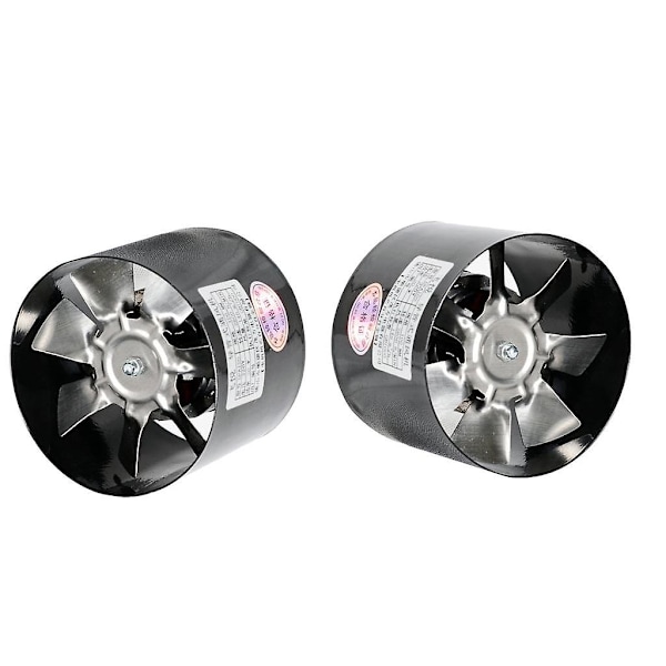 2 stk. 4\" Udluftningsindtag Inline Kanalblæser Booster Fan Telt Ventilation