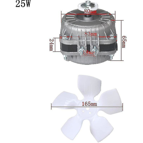 220V Kylskåpsfläktmotor Kylskåp Frys Ventilerat Kylskåp 25W 35W 40W 60W För Ventilerat Kylrum xh