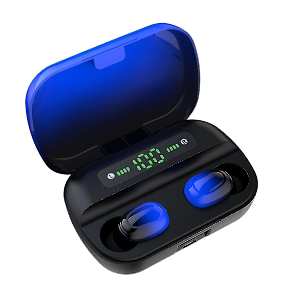 Trådløse Ørepropper Mini Bluetooth Sport Øretelefoner LED Display In-Ear Headset