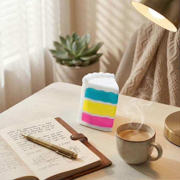 Squishies kage langsomt stigende squish, blød kage stresslindring, sød klemme squishy afslappende sensorisk fidget stress til angstlindring