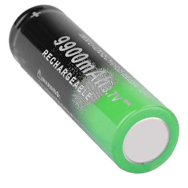 8 stk 18650 9900mAh Genopladelige Batterier Mini Bærbar Stor Kapacitet Sort+Grøn-yvan-YKY416