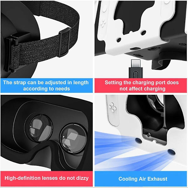 VR Headset til Model/ 3D Switch VR Labo Briller Headset
