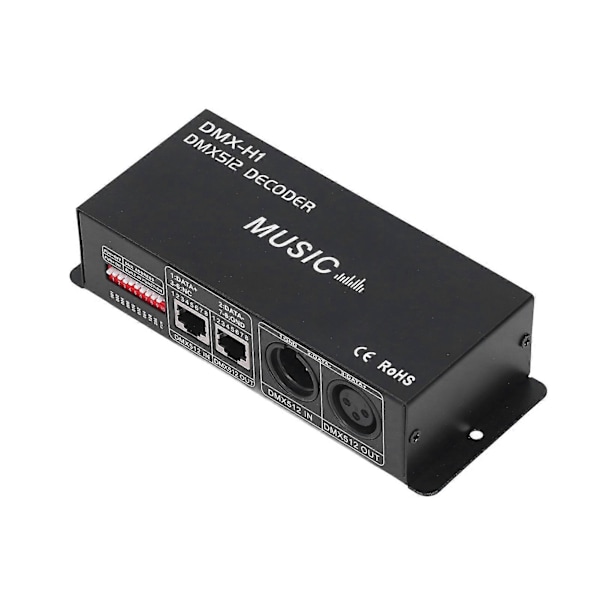 4-kanals DMX 512-dekoder Justerbar RGB LED-styrenhet för barer och hotell