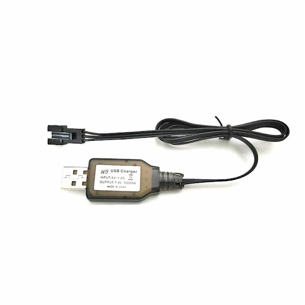 SG PINECONE FORSET 1612 WPL WP14 1/16 RC Auton Osat USB-laturi Latauskaapeli 7.4V 1612-055 Ajoneuvot
