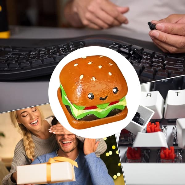 Erstatningstaster, mekaniske taster, søde hamburgerharpiks-madtaster, madkrydsformede taster (3-pak)