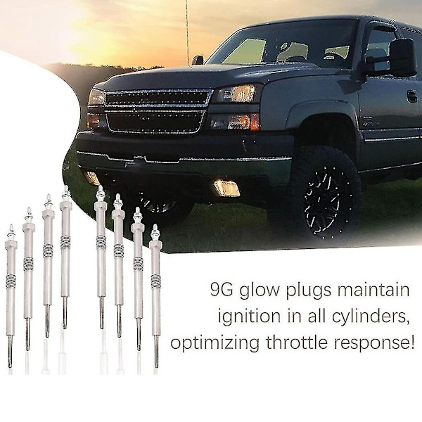 8 kpl Chevrolet 6.6l Duramax hehkuliussa 2006-2010