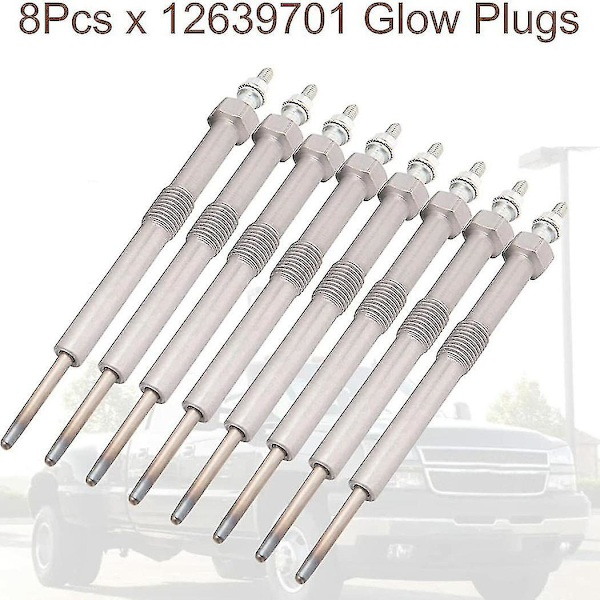 8 kpl Chevrolet 6.6l Duramax hehkuliussa 2006-2010