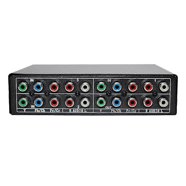 RGB-komponentswitch 5 RCA 3-vägs YPbPr-kabel Komponentswitch AV-växlare för PS2 DVD-spel