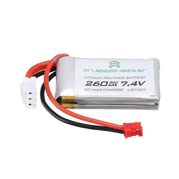 Orlandoo Hunter 7.4V 260mAh 30C 2S Lipo Batteri PH2.0 Plugg for OH32A02 OH32A03 OH35A01 1/32 1/35 RC