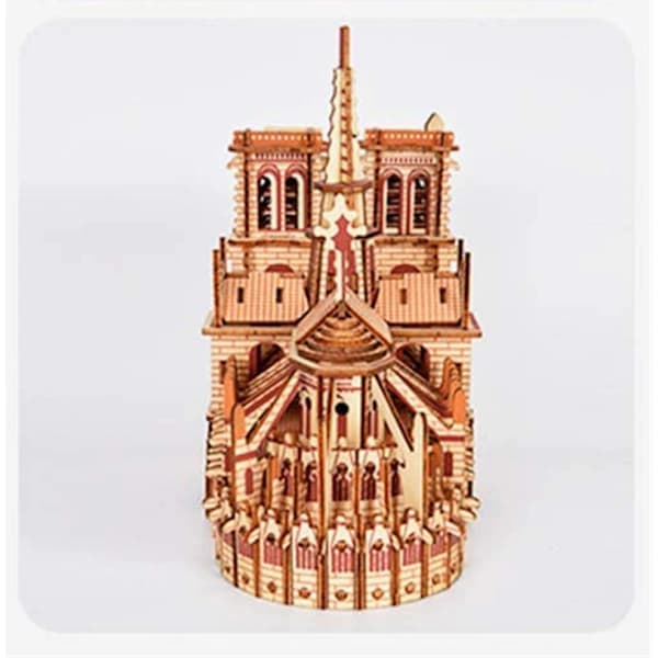 Notre Dame de Paris (Puslespil) - Træ 3D Puslespilsmodel