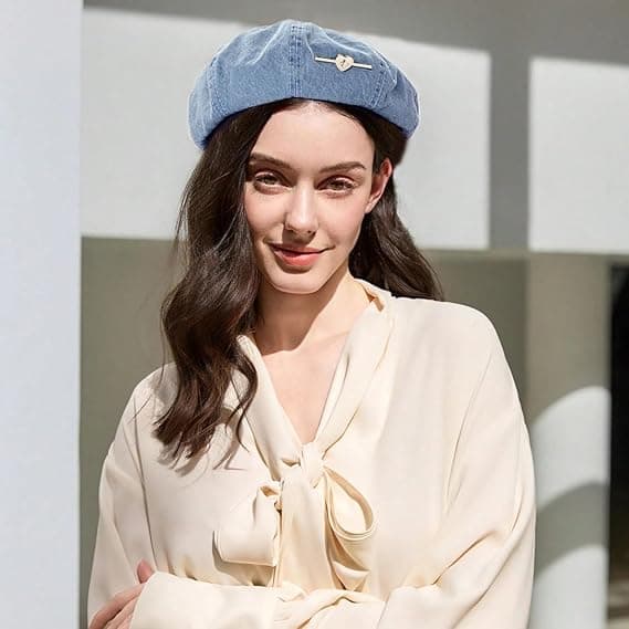 Cowboybaret, kunstnerhat, afslappet fransk stil damehat
