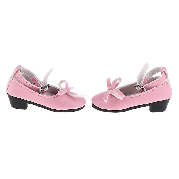 2xlovely Læder Prinsesse Fritidssko Til 1/3 Bjd Dukke Tilbehør Rosa