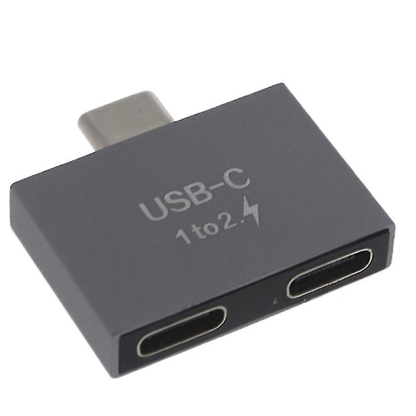 Type C Han til Dobbelt USB C Hun Splitter til Type C Disk, USB C Kortlæser