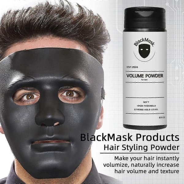2 stk BlackMask Hårstylingpulver, Volumpulver gir umiddelbart tekstur og volum 40g