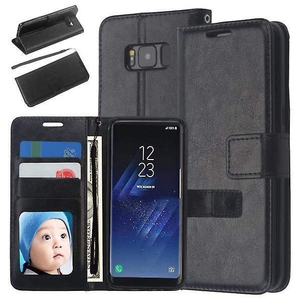 Wallet Case Samsung A70, 3 Cards/id Black