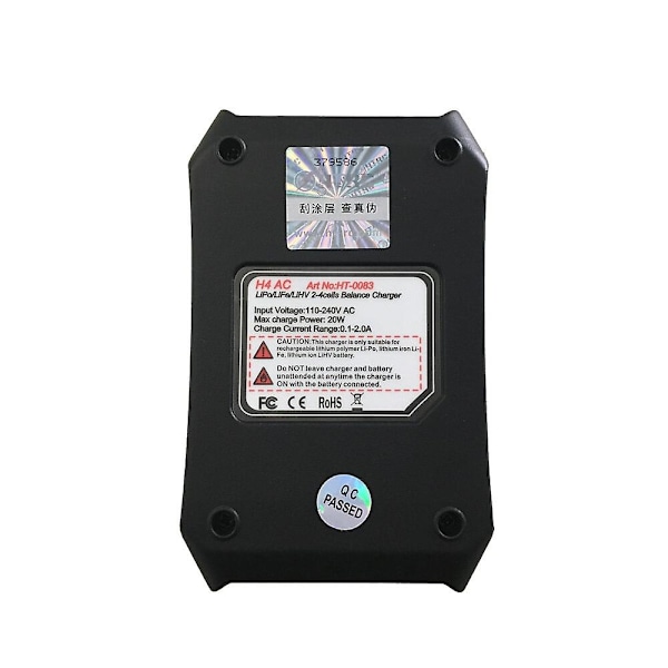 HTRC H4AC 20W 2A Balance Lader til 2-4s Lipo/LiFe/LiHV Batteri
