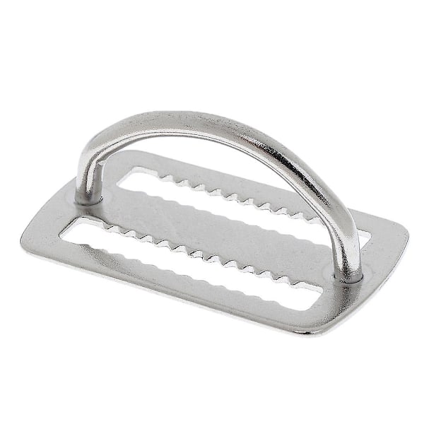 4x Dykkevektbelteholder i 316 rustfritt stål, 5 cm, med D-ringsele