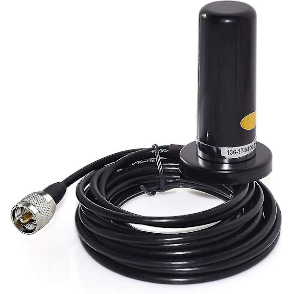 Oppxun Mini Dobbelt bånd VHF UHF -N2RS Antenne med magnetisk montering 5m RG316 kabel til bil Mobi-xinhan