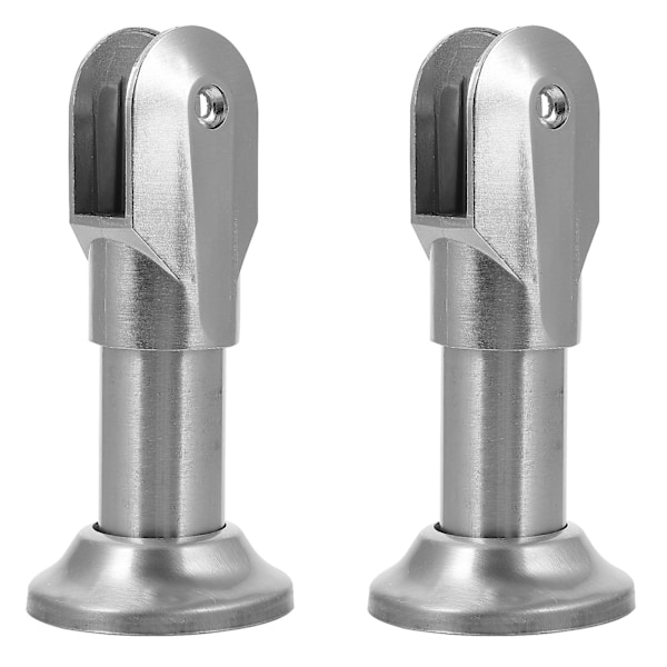 2 Pcs Public Restroom Partition Feet Stainless Toilet Partition Fittings Parts