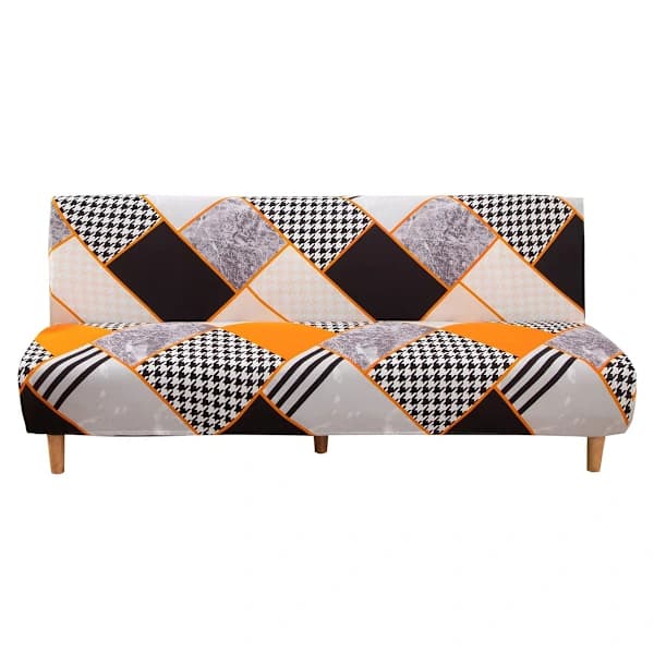 Armløst sofatrekk - Hermes Orange - Sovesofa King Size 190-210