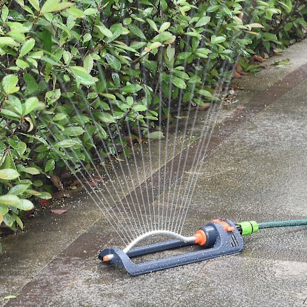 Metal Base Oscillerende Sprinkler Med Justerbar Sprøjtning, Dækning i Kvadratfod