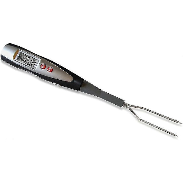 Elektronisk Grillgaffeltermometer för Steak, Lammkotletter, Fläskkotletter, Grill, Bakgrundsbelyst Display, Utomhusgrill, Baktermometer