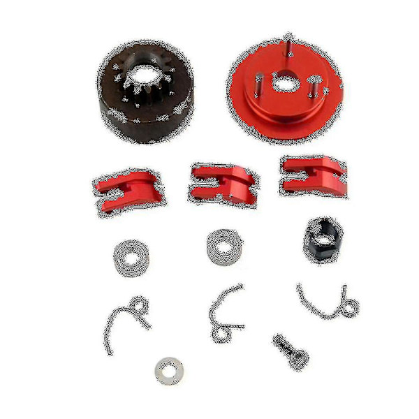 3x Rc Clutch 14t Gear Bearing Clutch Shoes Springs Cone&engine Nut Flywheel Assembly För Nitro Car