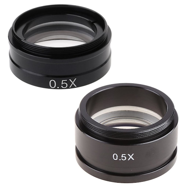 C-fäste 0,5x Mikroskop Tillbehörsobjektivlins 42mm Mikroskoptillbehör