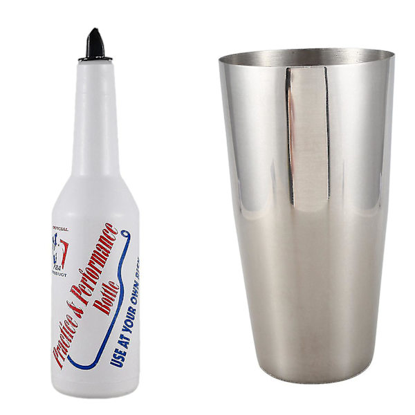 2 stk Flair Bartender Bartending Øvelsesbar Pubflaske Vin Cocktail Shaker til Flair Bartendere