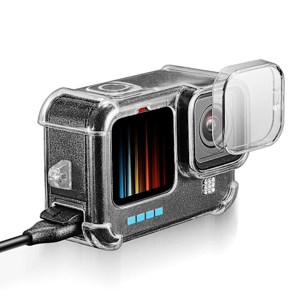 Transparent Skyddande Fodral för Gopro11/10, Anti-fall Stötsäkert TPU-Fodral
