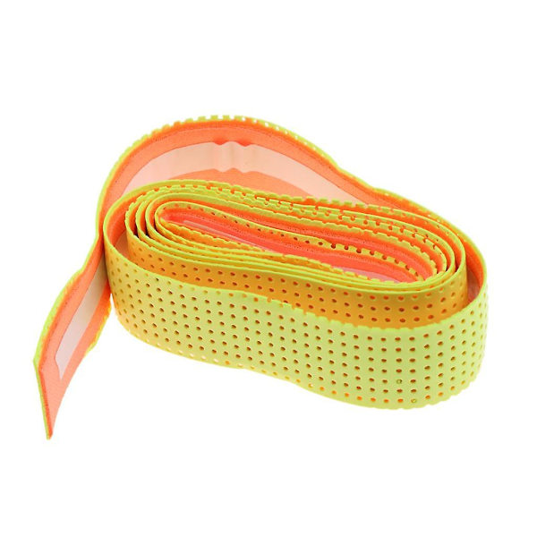 2x Anti-Slip Racket Bat Rulle Tennisgreb Wrap Tape Fluorescerende Gul