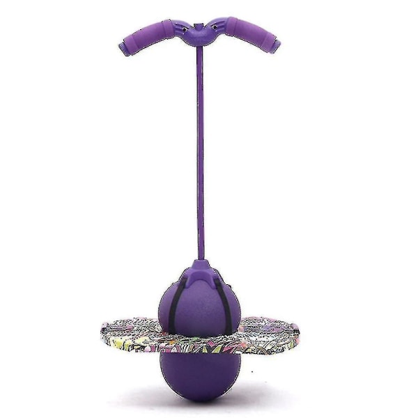 Pogo Jumping Ball Balance Board med handtag Explosionssäker övning Studsande boll Newway Purple