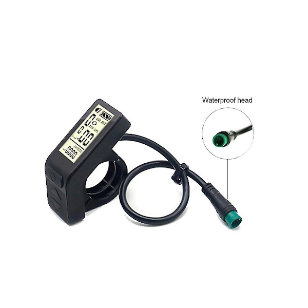 E-cykel LCD-display Mini Meter KT-LCD4 Display Kompatibel med 24V 36V 48V KT E-cykel Konverter