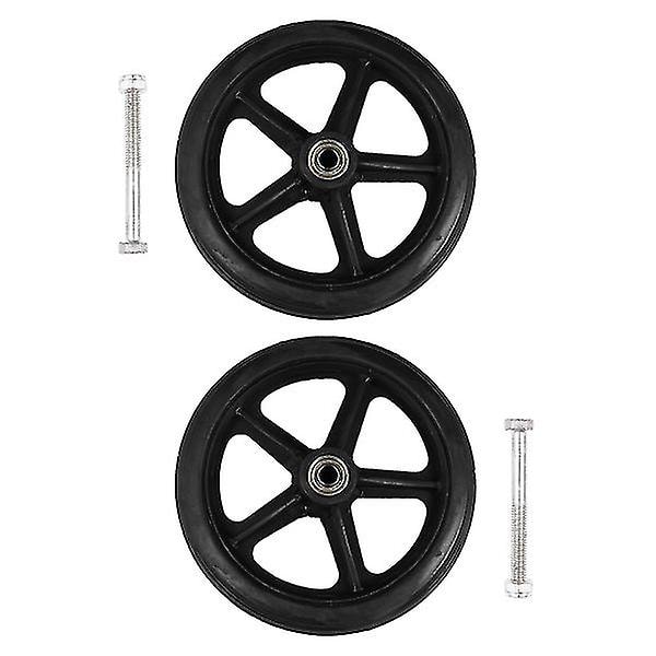 2 Pcs Manual Wheelchair Replacement Tyres Wheelchairs Wheelchair Front Tire Replacement Wheelchair Hub Wheels