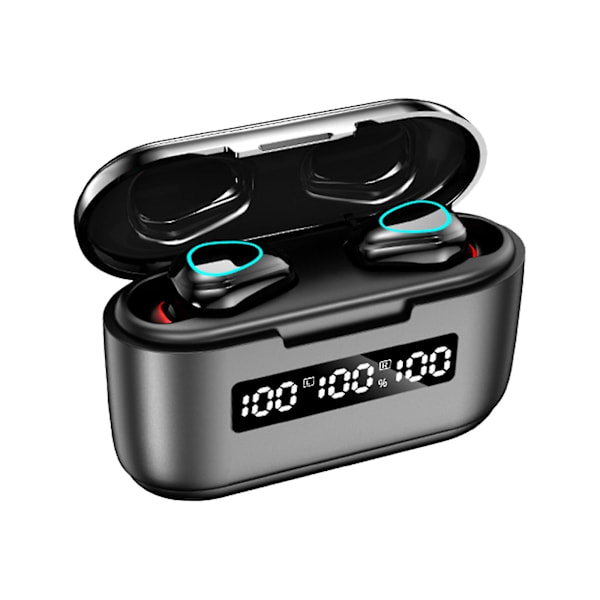 Bluetooth-headset Intelligent 5.1 Stereo Surround Sound Mini Headset med Digital Display Laddningsfack